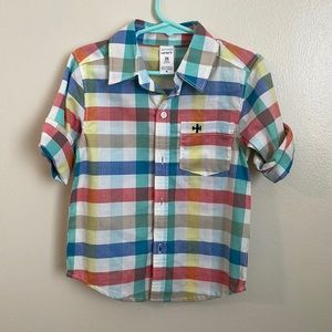Toddler boys button down shirt